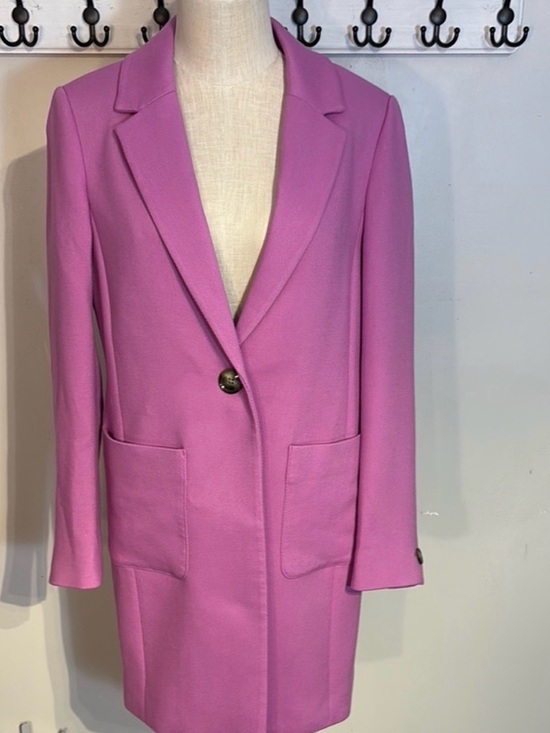 RW&CO. Jackets & Blazers - RW&CO. Pink Single-Button Spring Car Coat